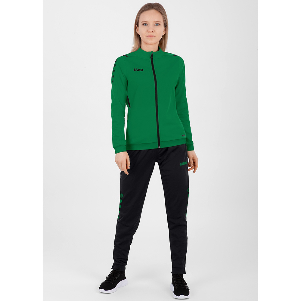 POLYESTER JACKET JAKO CHALLENGE, SPORT GREEN-BLACK WOMEN. 