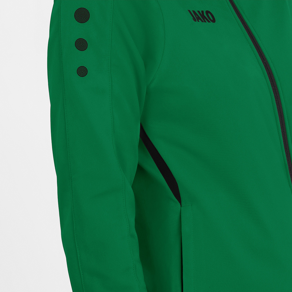 POLYESTER JACKET JAKO CHALLENGE, SPORT GREEN-BLACK WOMEN. 