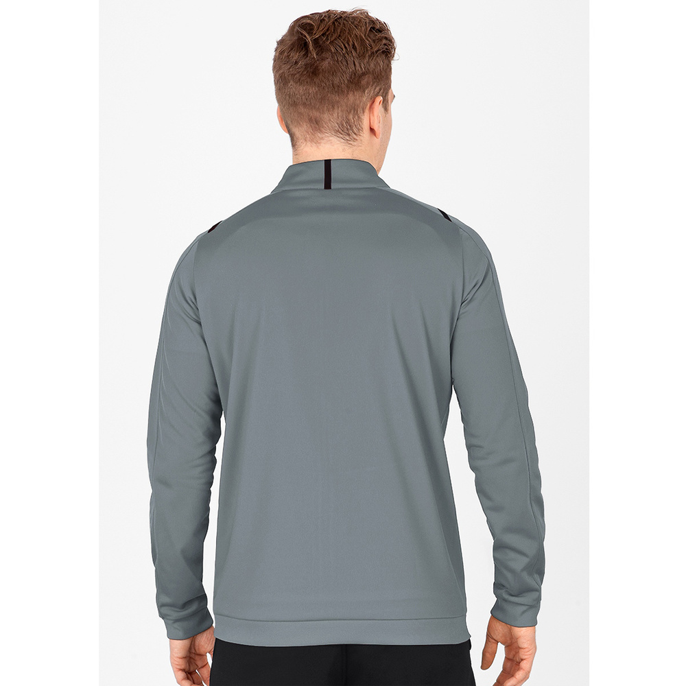 POLYESTER JACKET JAKO CHALLENGE, STONE GREY-BLACK MEN. 