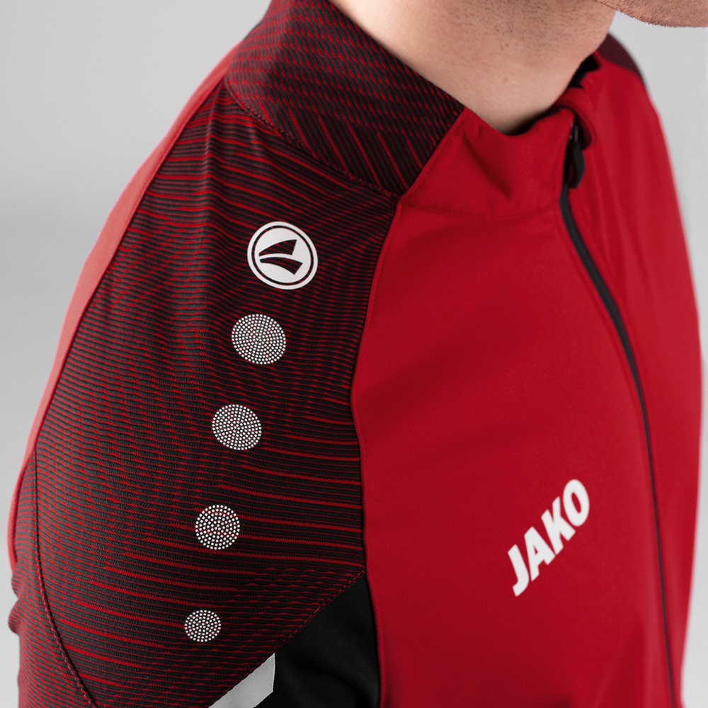 POLYESTER JACKET JAKO PERFORMANCE, RED-BLACK MEN. 