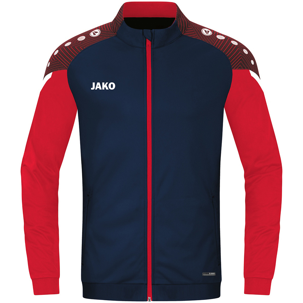 POLYESTER JACKET JAKO PERFORMANCE, SEABLUE-RED MEN. 