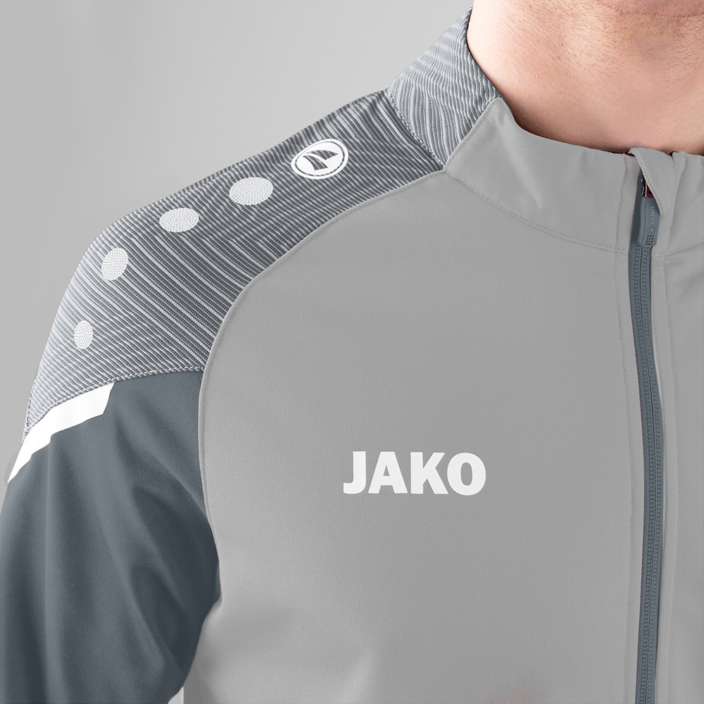 POLYESTER JACKET JAKO PERFORMANCE, SOFT GREY-STONE GREY MEN. 