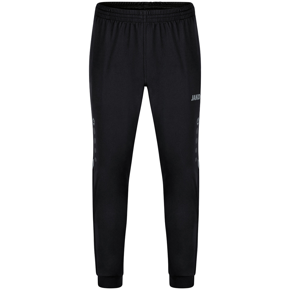 POLYESTER TROUSERS JAKO CHALLENGE, BLACK-STONE GREY MEN. 