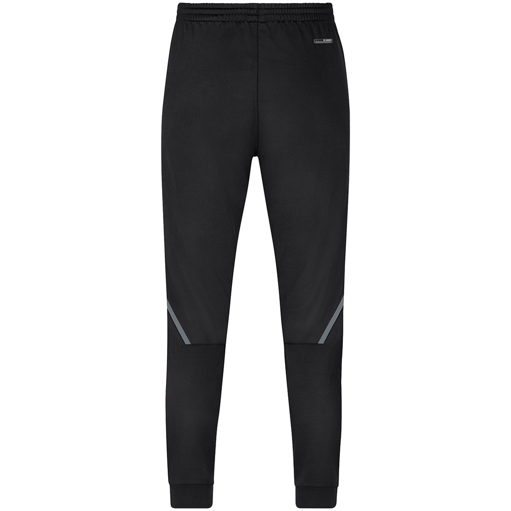 POLYESTER TROUSERS JAKO CHALLENGE, BLACK-STONE GREY WOMEN. 