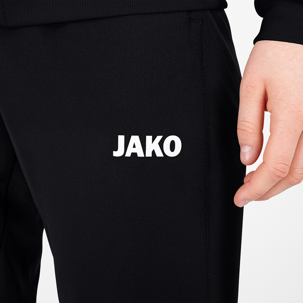 POLYESTER TROUSERS JAKO CHALLENGE, BLACK-WHITE WOMEN. 