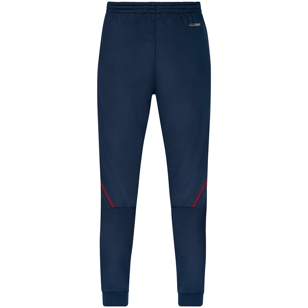 POLYESTER TROUSERS JAKO CHALLENGE, SEABLUE-MAROON MEN. 