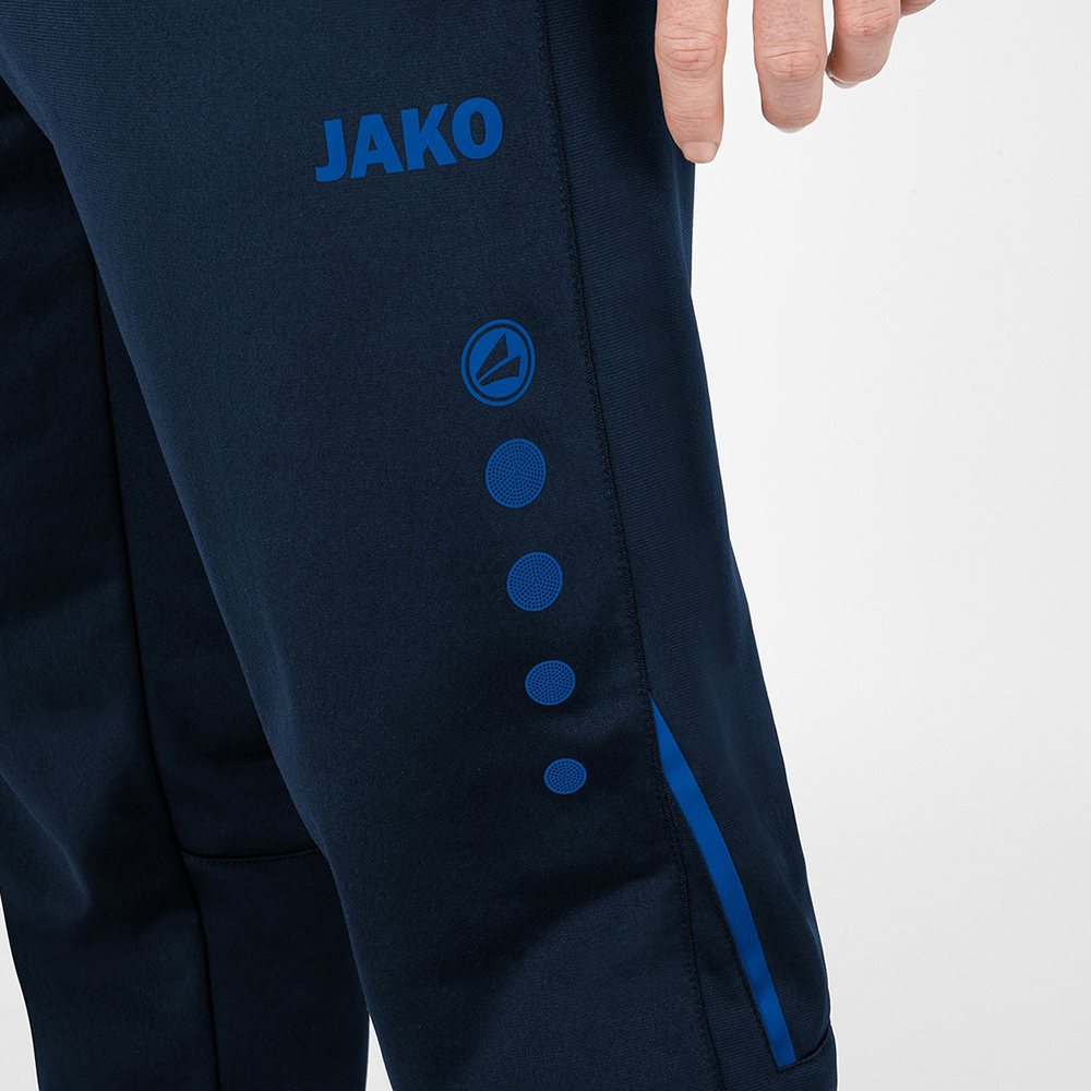 POLYESTER TROUSERS JAKO CHALLENGE, SEABLUE-ROYAL MEN. 