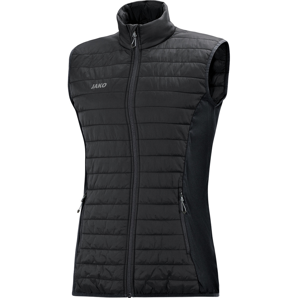 QUILTED VEST JAKO PREMIUM, BLACK WOMEN. 