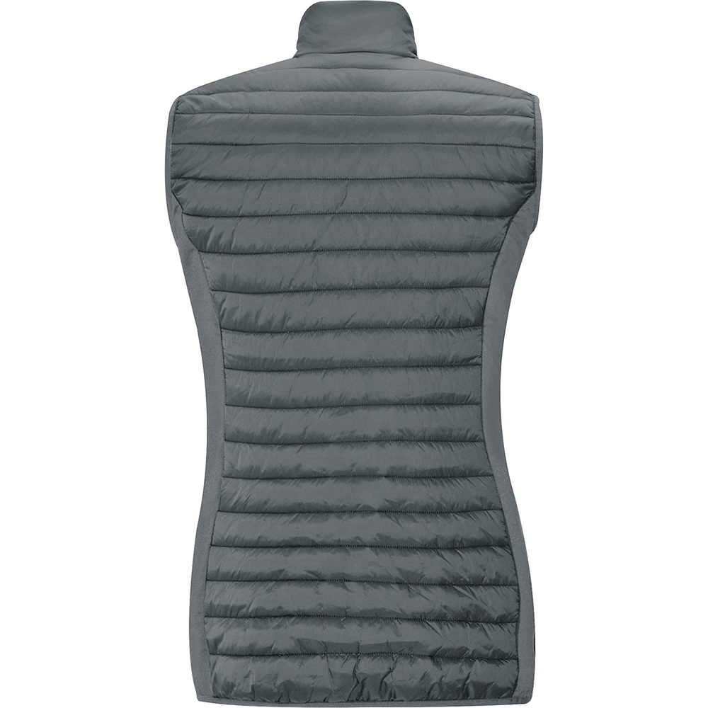 QUILTED VEST JAKO PREMIUM, STONE GREY WOMEN. 