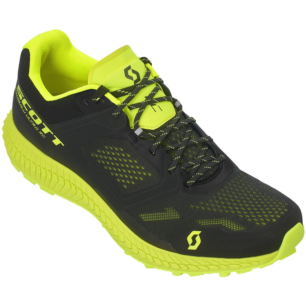 RUNNING SHOES SCOTT KINABALU ULTRA RC, BLACK-YELLOW MAN. 