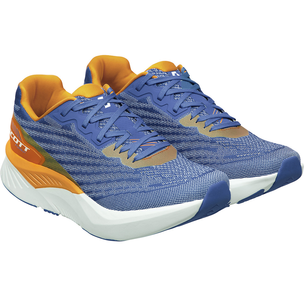 RUNNING SHOES SCOTT PURSUIT, STORM-BLUE-BRIGHT-ORANGE MAN. 