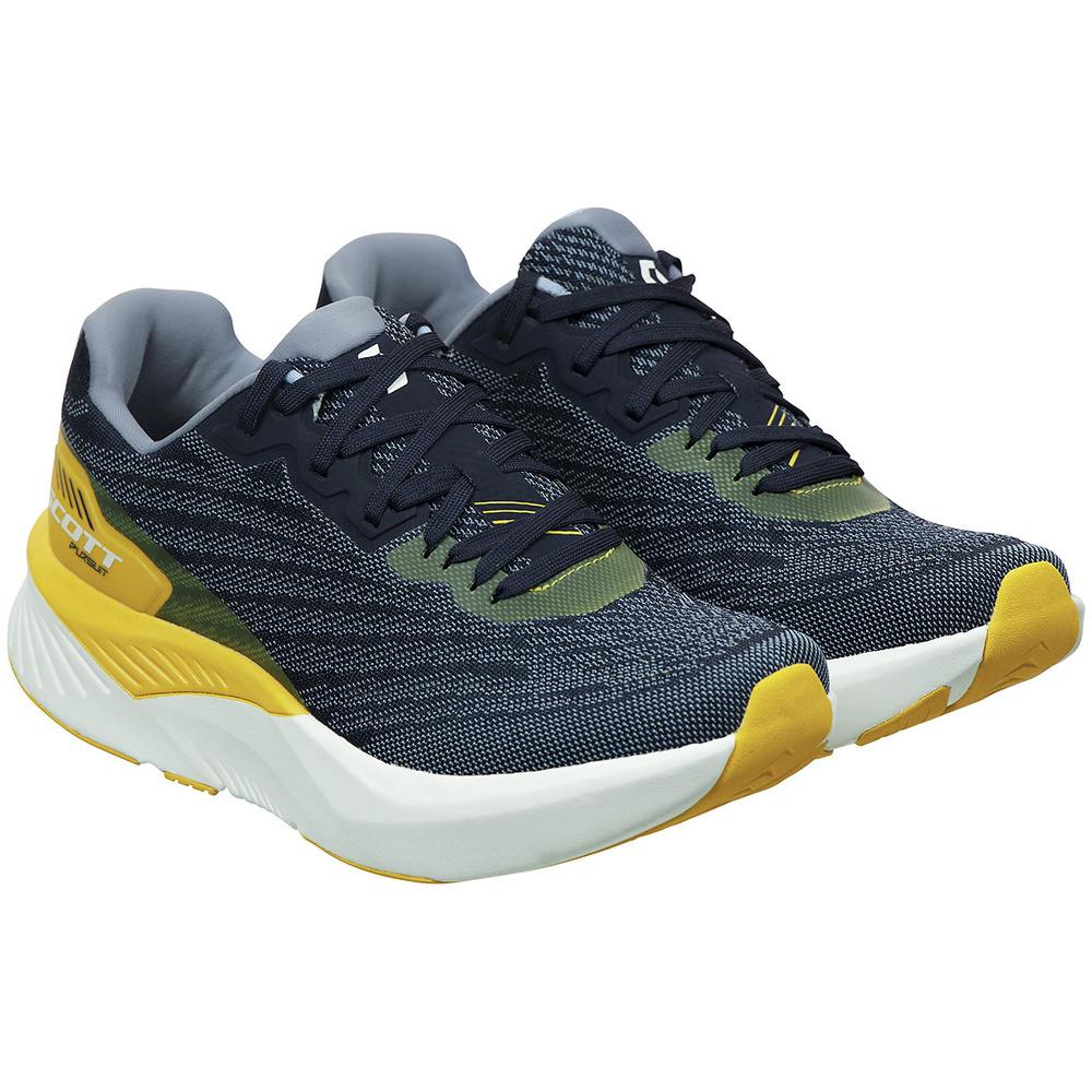 RUNNING SHOES SCOTT WS PURSUIT, MIDNIGHT BLUE-SUN YELLOW WOMAN. 