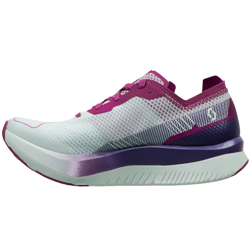 RUNNING SHOES SCOTT WS SPEED CARBON RC, WHITE-CARMINE PINK WOMAN. 