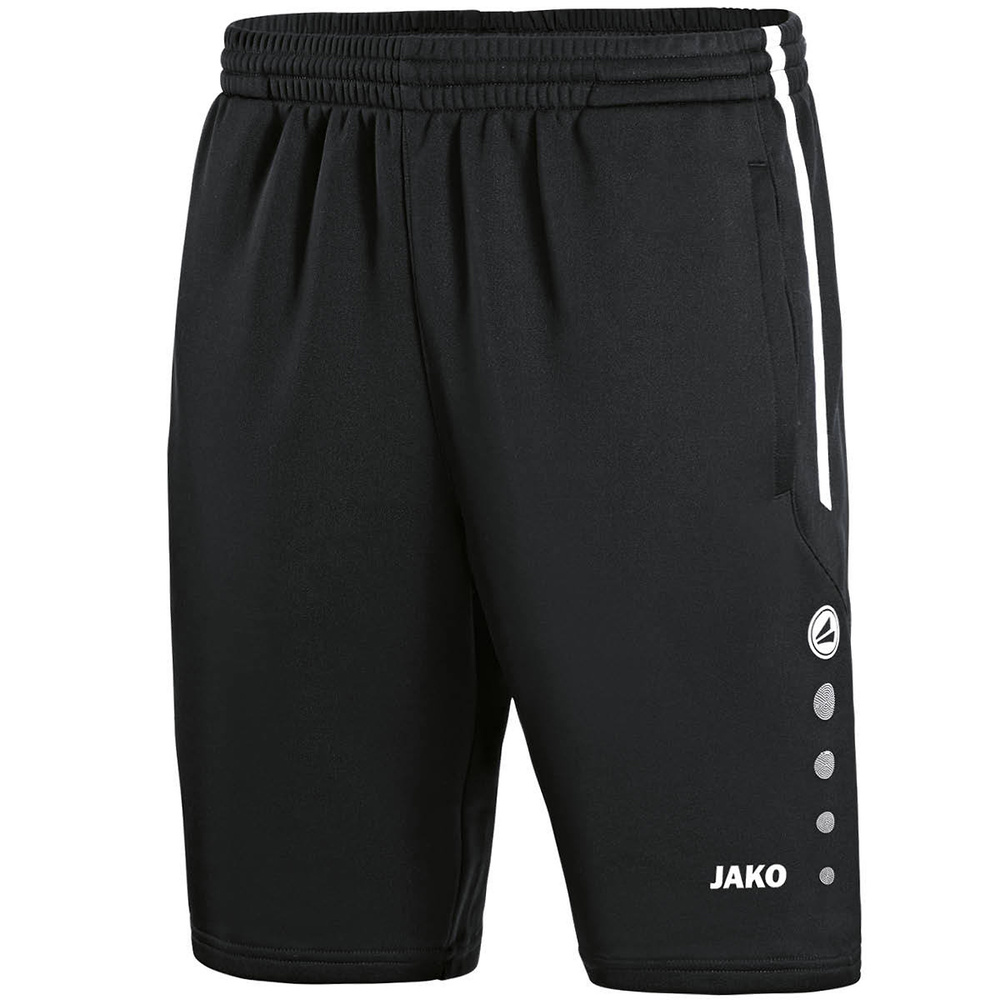 SHORT DE ENTRENAMIENTO JAKO ACTIVE, NEGRO-BLANCO NIÑO. 