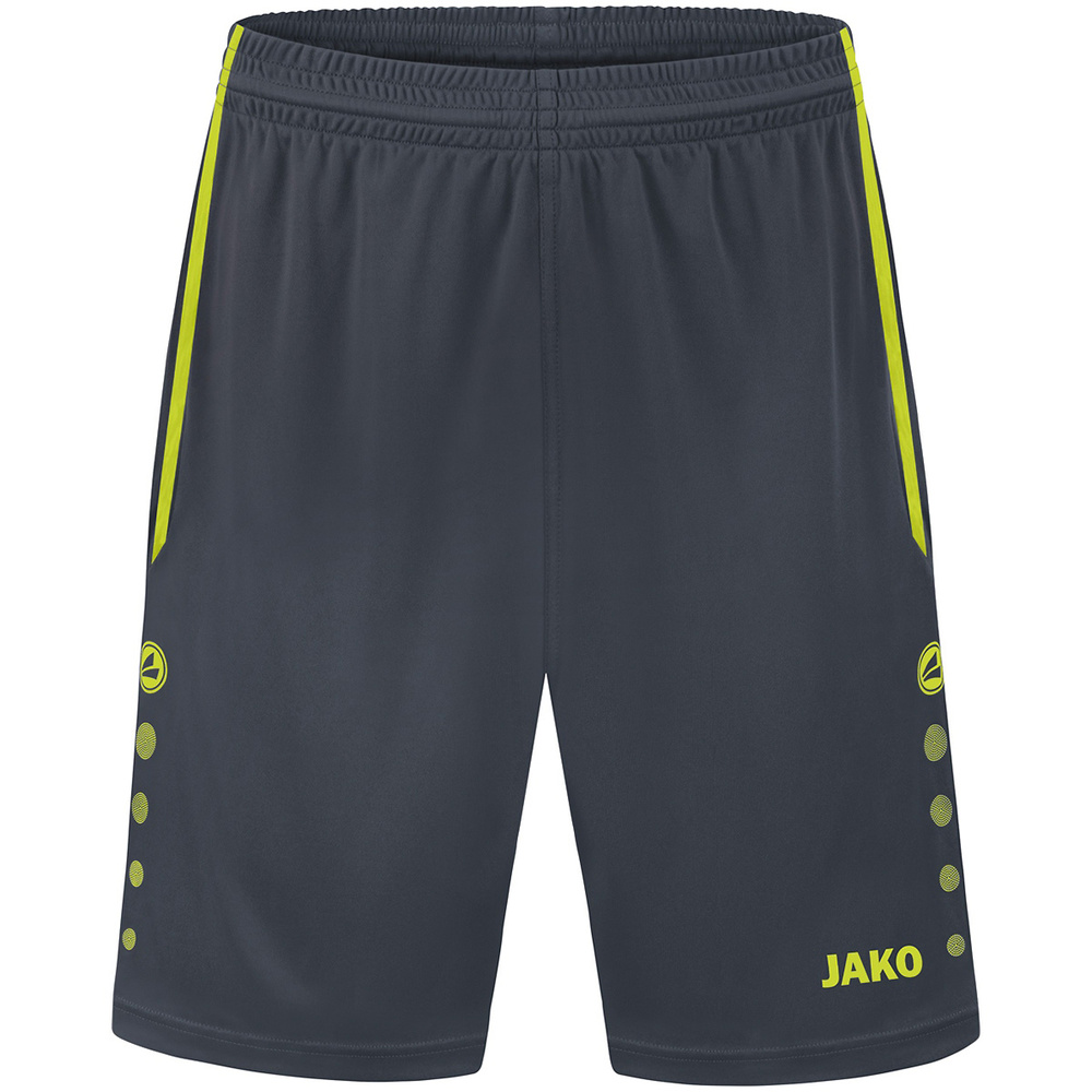 SHORTS JAKO ALLROUND, ANTHRACITE-LEMON MEN. 