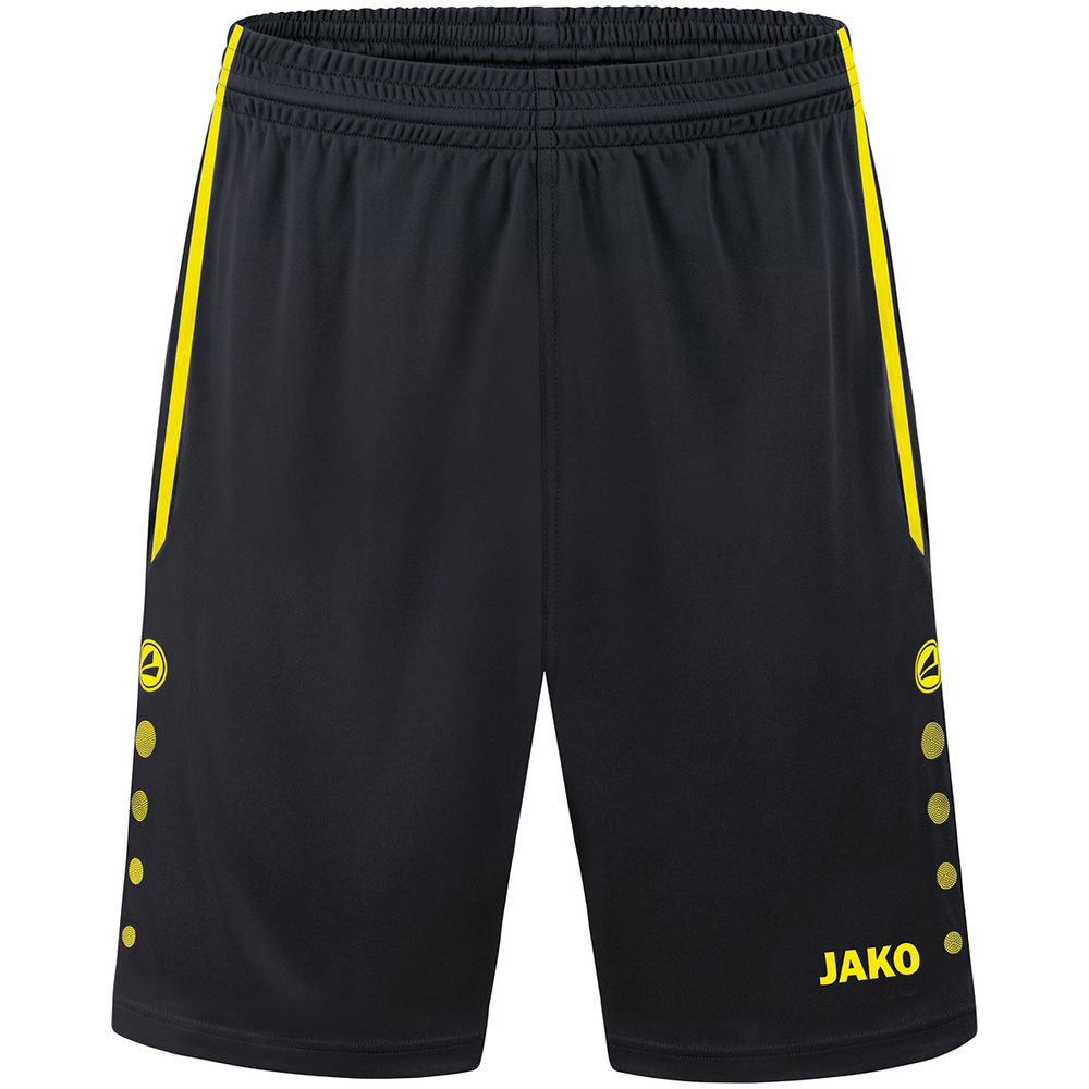 SHORTS JAKO ALLROUND, BLACK-CITRO KIDS. 