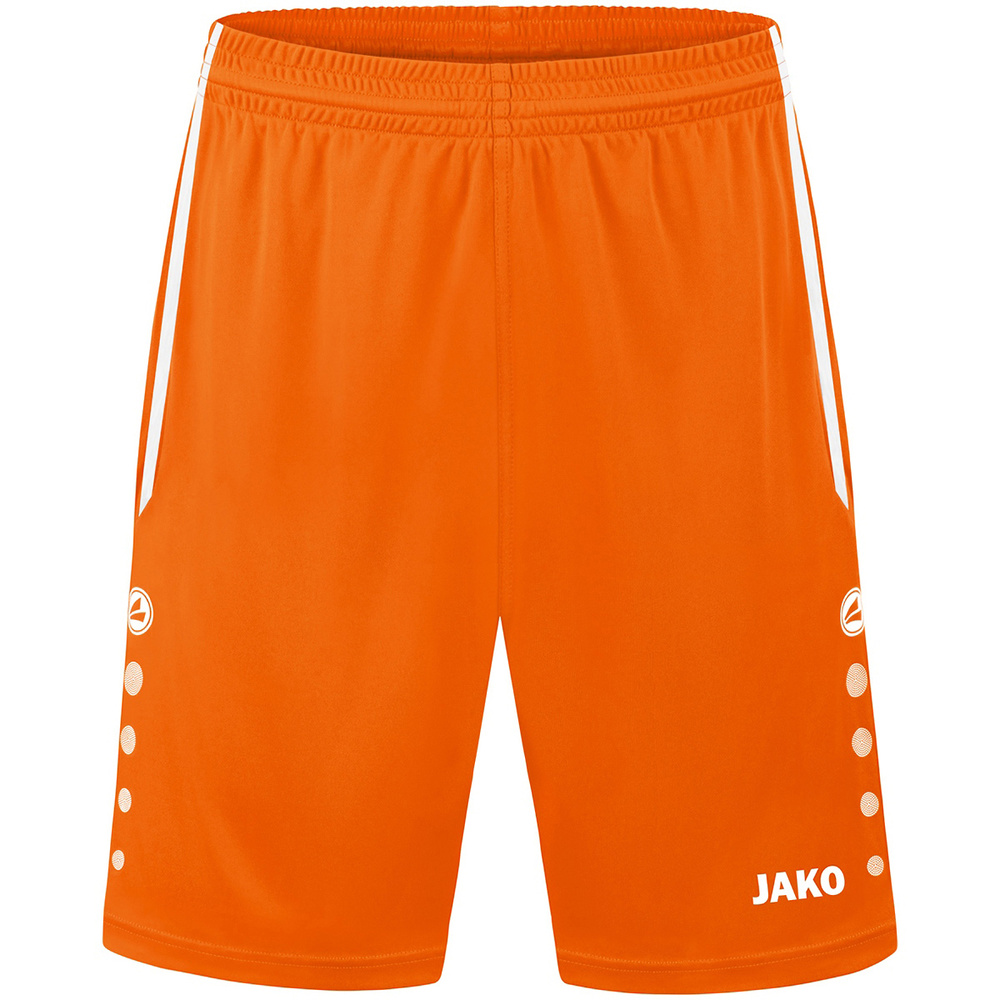 SHORTS JAKO ALLROUND, NEON ORANGE KIDS. 