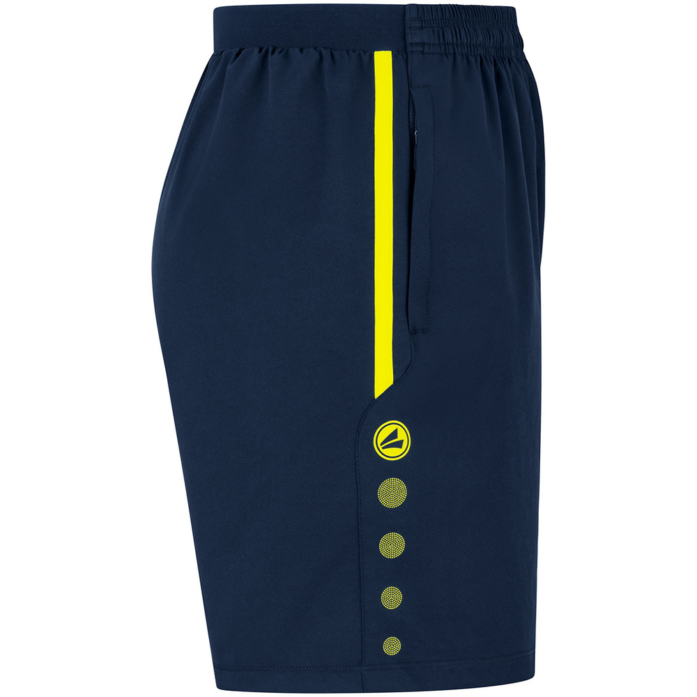 SHORTS JAKO ALLROUND, SEABLUE-NEON YELLOW KIDS. 