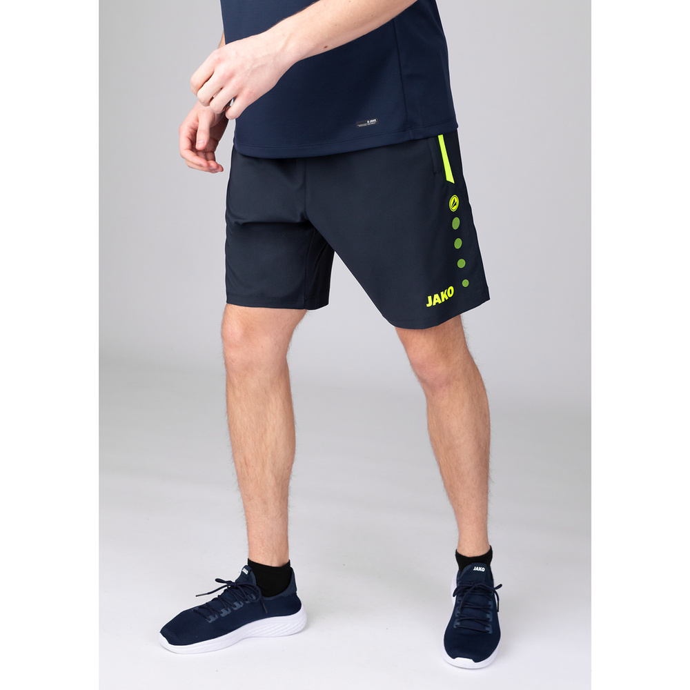 SHORTS JAKO ALLROUND, SEABLUE-NEON YELLOW KIDS. 