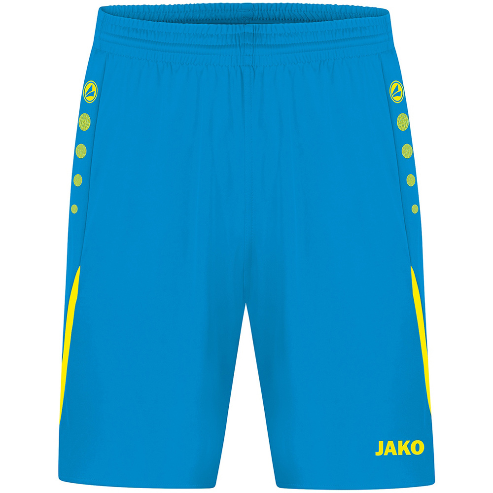 SHORTS JAKO CHALLENGE, BLUE-NEON YELLOW MEN. 