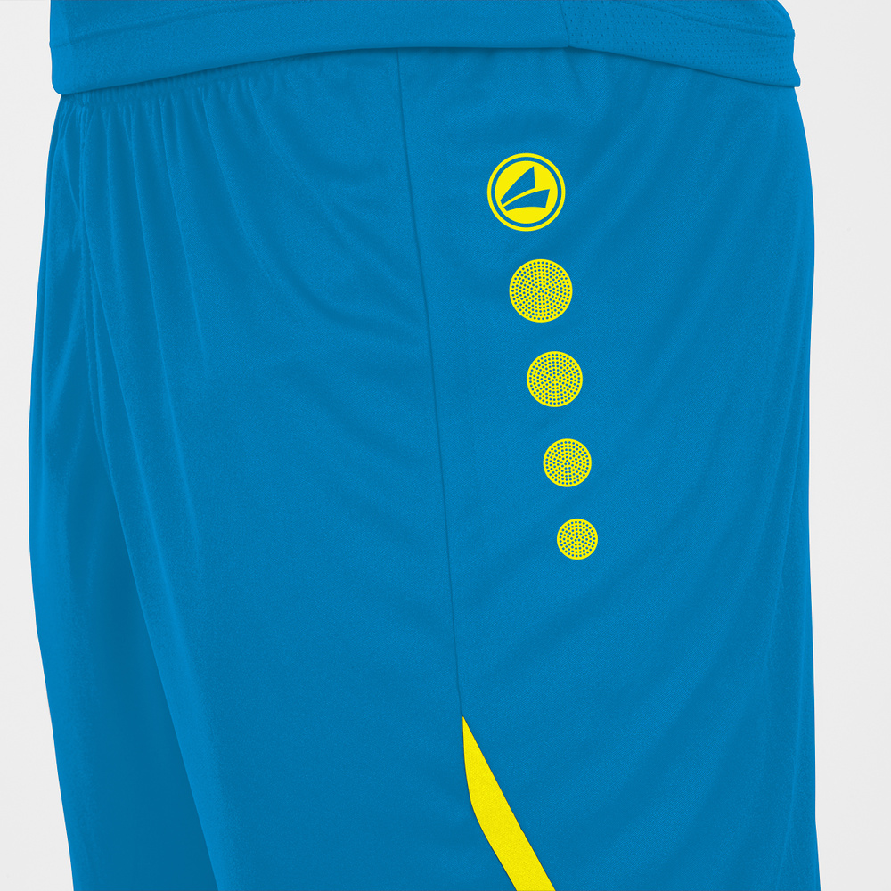 SHORTS JAKO CHALLENGE, BLUE-NEON YELLOW MEN. 