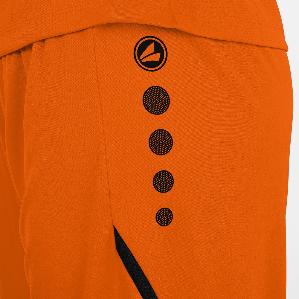 SHORTS JAKO CHALLENGE, NEON ORANGE-BLACK WOMEN. 