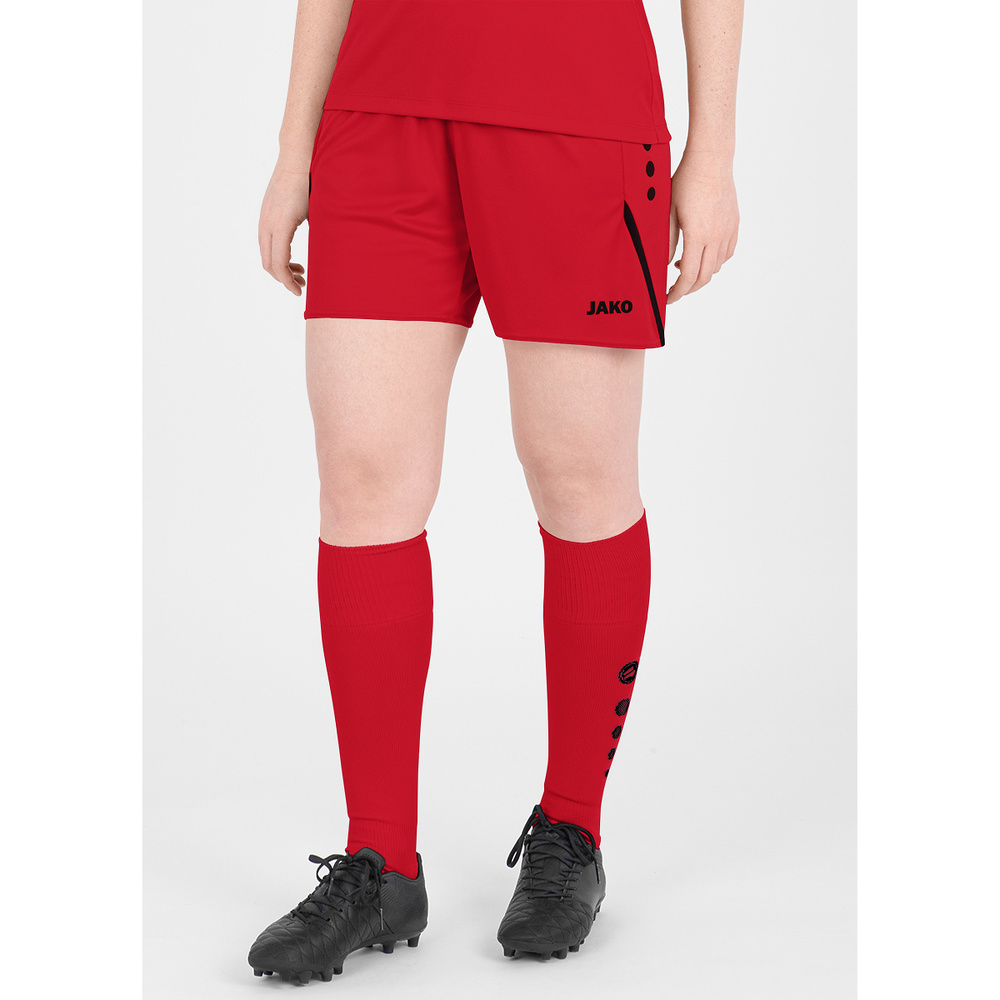 SHORTS JAKO CHALLENGE, RED-BLACK WOMEN. 