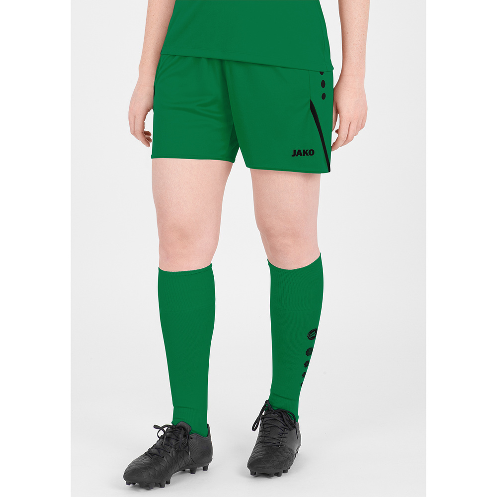 SHORTS JAKO CHALLENGE, SPORT GREEN-BLACK WOMEN. 