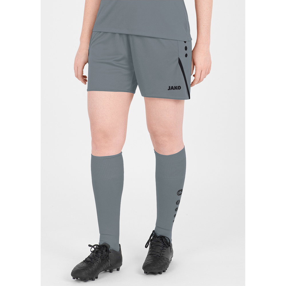 SHORTS JAKO CHALLENGE, STONE GREY-BLACK WOMEN. 