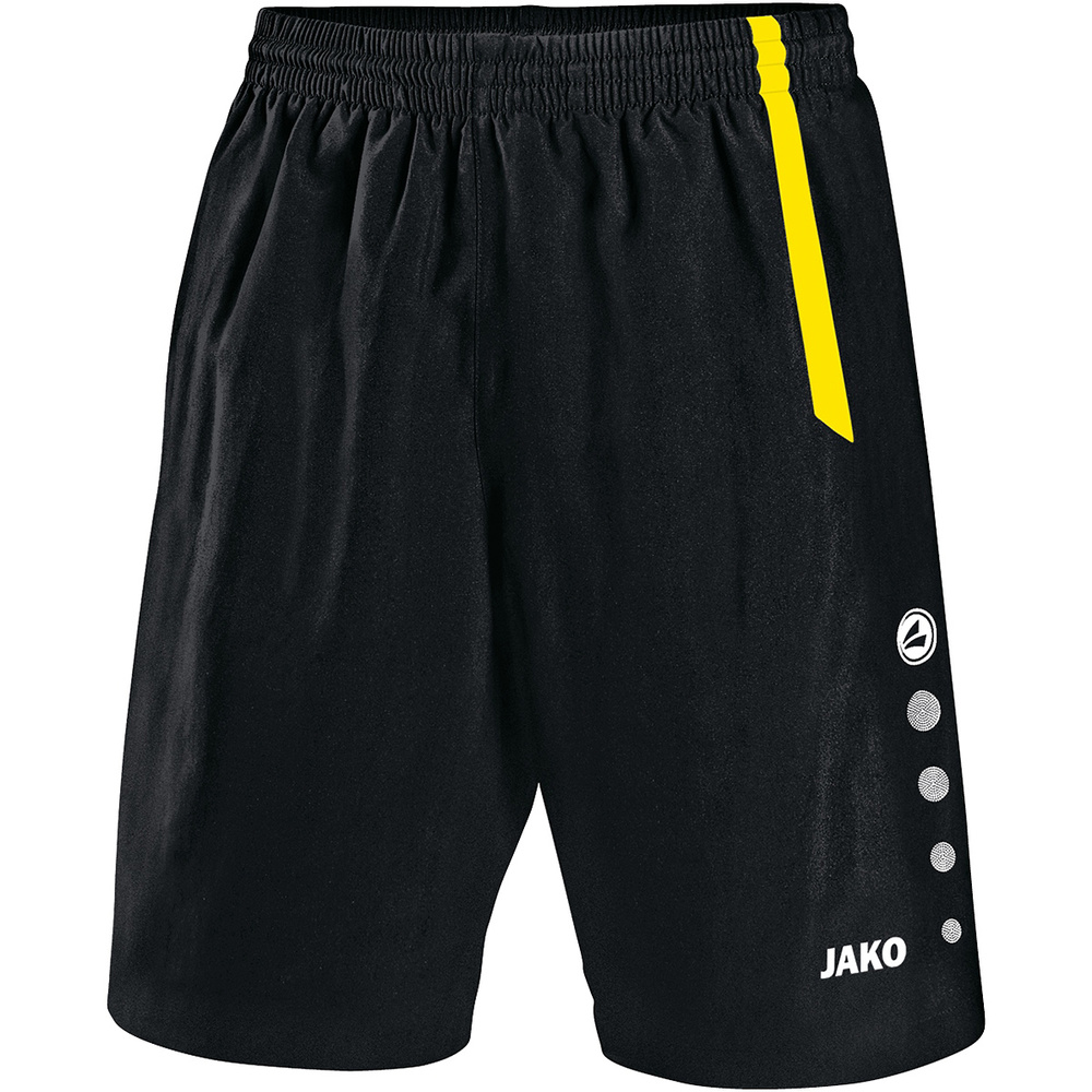 SHORTS JAKO TURIN, BLACK-CITRO MEN. 