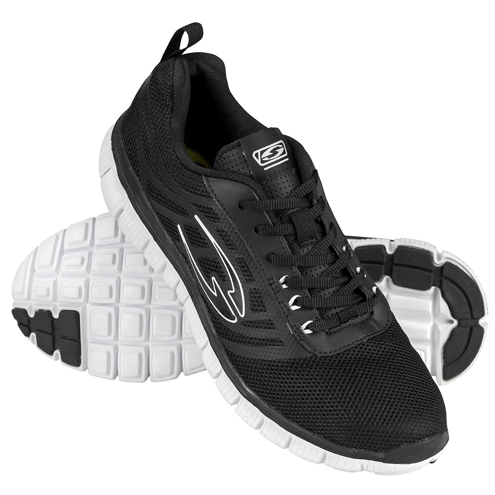 SNEAKER SALLER SNEAKER, BLACK-WHITE. 