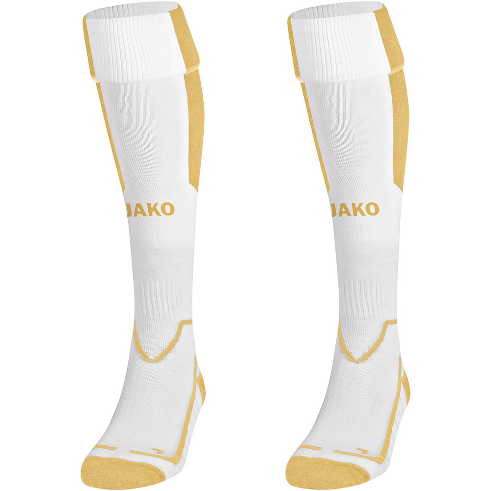 SOCKS JAKO LAZIO, WHITE-GOLD. 