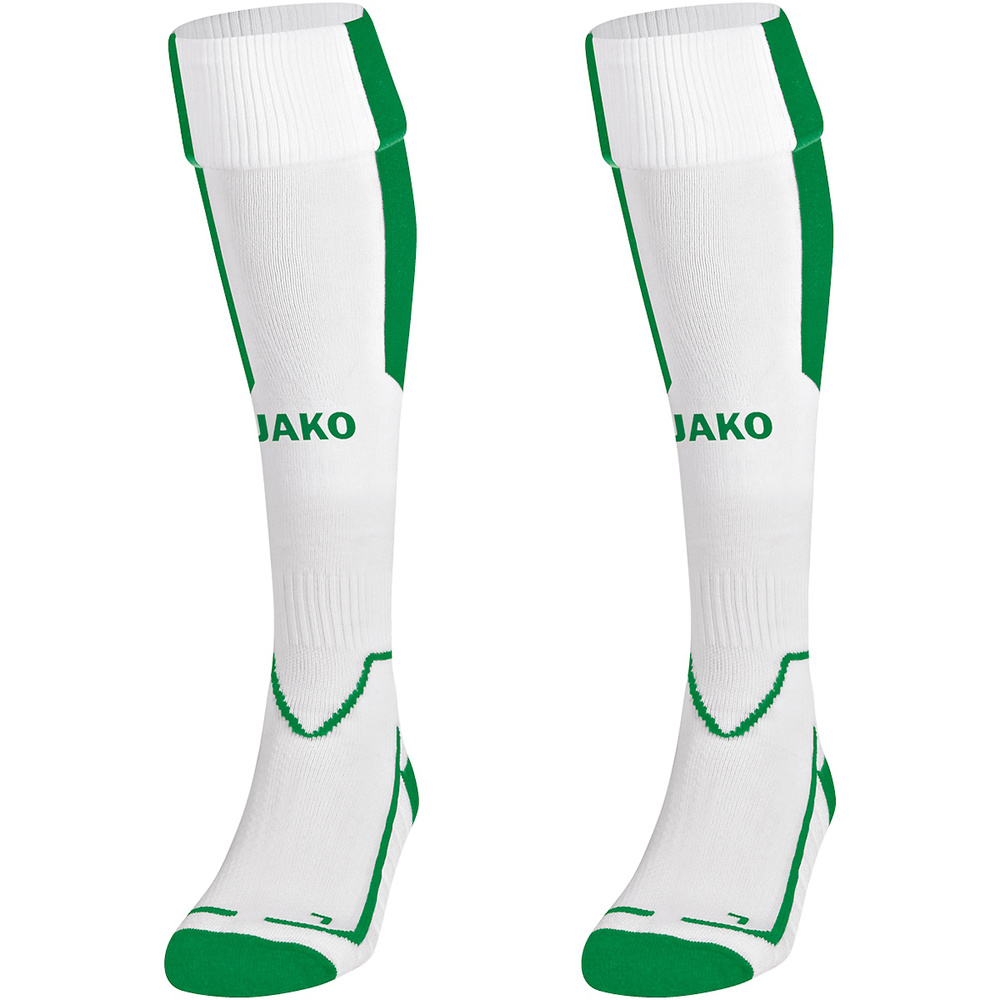 SOCKS JAKO LAZIO, WHITE-SPORT GREEN. 