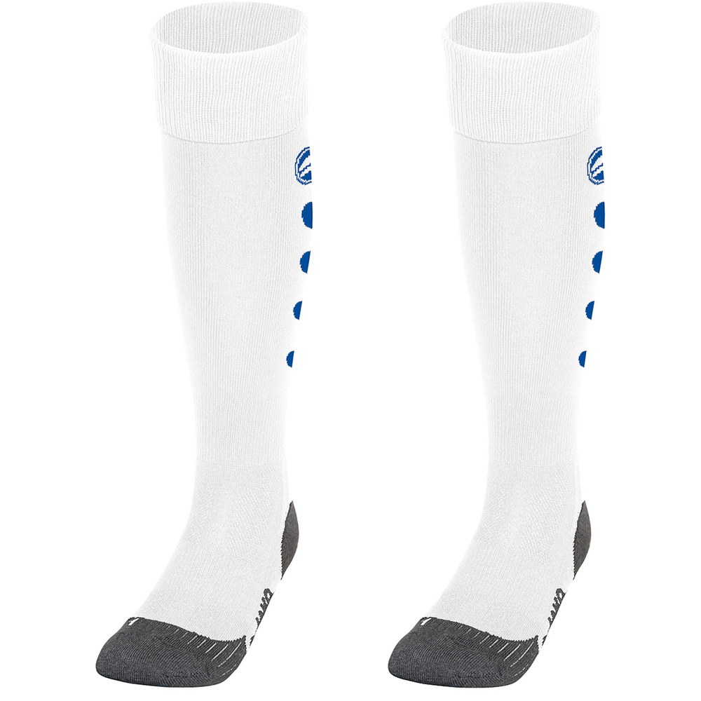 SOCKS JAKO ROMA, WHITE-SPORT ROYAL. 