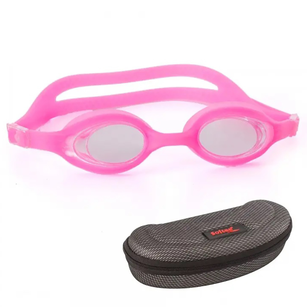 SOFTEE SUMIT SWIMMING GOGGLES,PINK. 