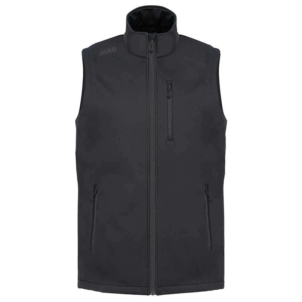 SOFTSHELL VEST JAKO PREMIUM, BLACK WOMEN. 