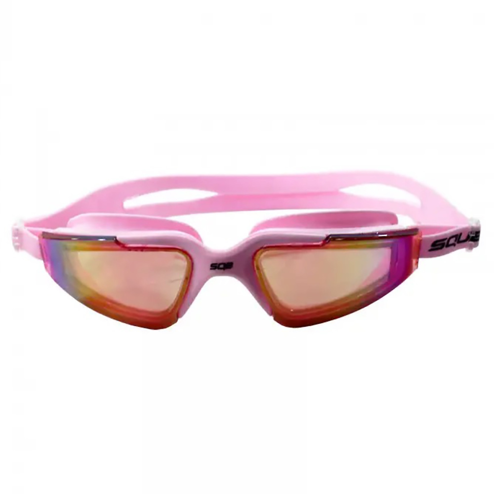 SQUBA ENKI MIRRORED LENS SWIMMING GOGGLES, PINK. 