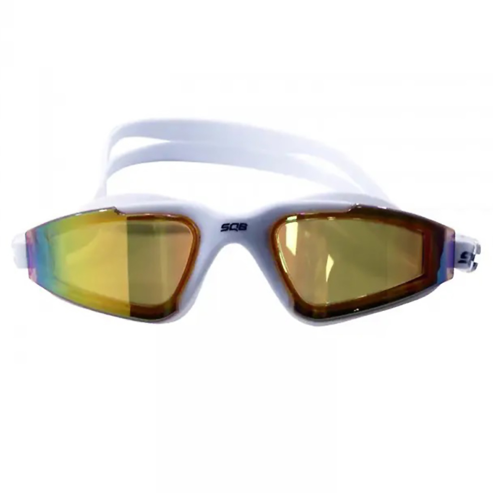 SQUBA ENKI MIRRORED LENS SWIMMING GOGGLES, WHITE. 