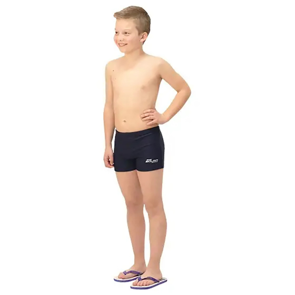 SQUBA TRAINING NAVY BOY BOXER SHORTS. 