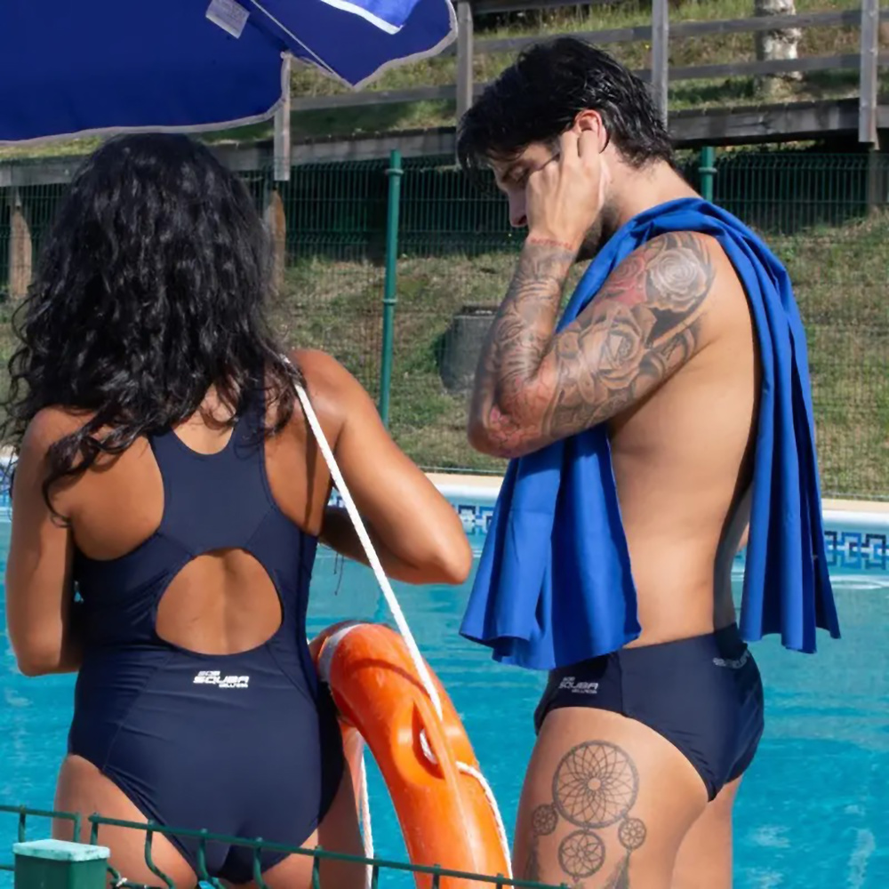 SQUBA TRAINING SWIMMING COSTUME, NAVY WOMAN. 