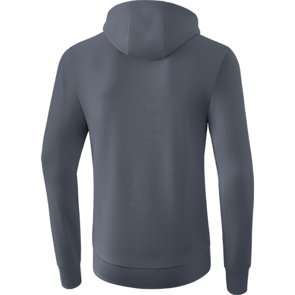 SUDADERA CON CAPUCHA ERIMA, GRIS PIZARRA HOMBRE. 