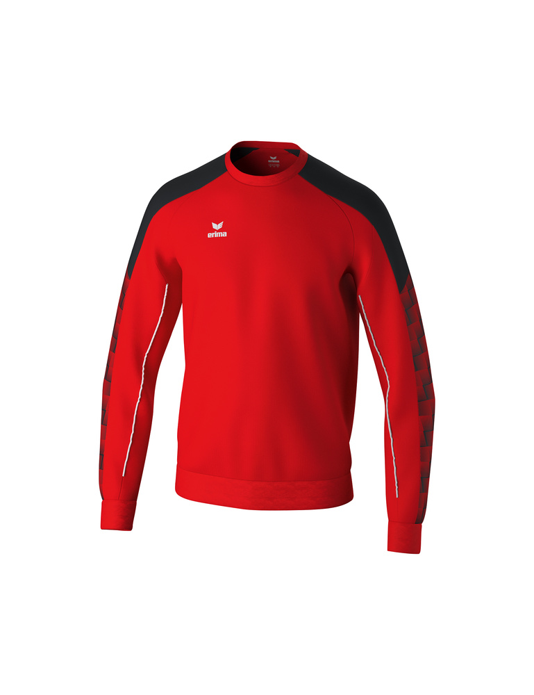 SUDADERA ERIMA EVO STAR, ROJO-NEGRO-HOMBRE 