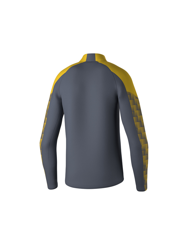 SUDADERA ERIMA EVO STAR ENTRENAMIENTO TOP, GRIS PIZARRA-AMARILLO-HOMBRE 