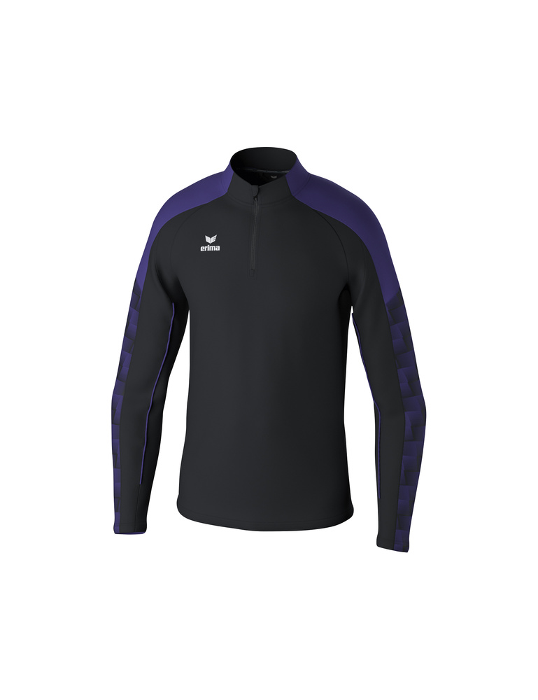 SUDADERA ERIMA EVO STAR ENTRENAMIENTO TOP, NEGRO-VIOLETA-HOMBRE 