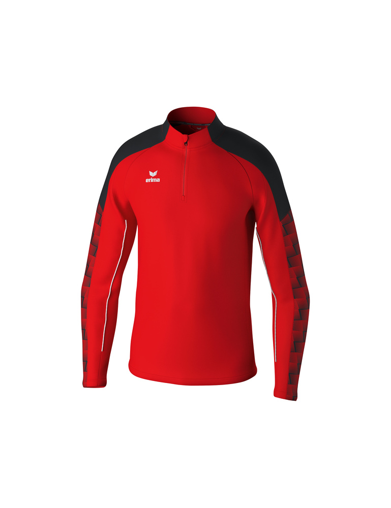 SUDADERA ERIMA EVO STAR ENTRENAMIENTO TOP, ROJO-NEGRO-HOMBRE 