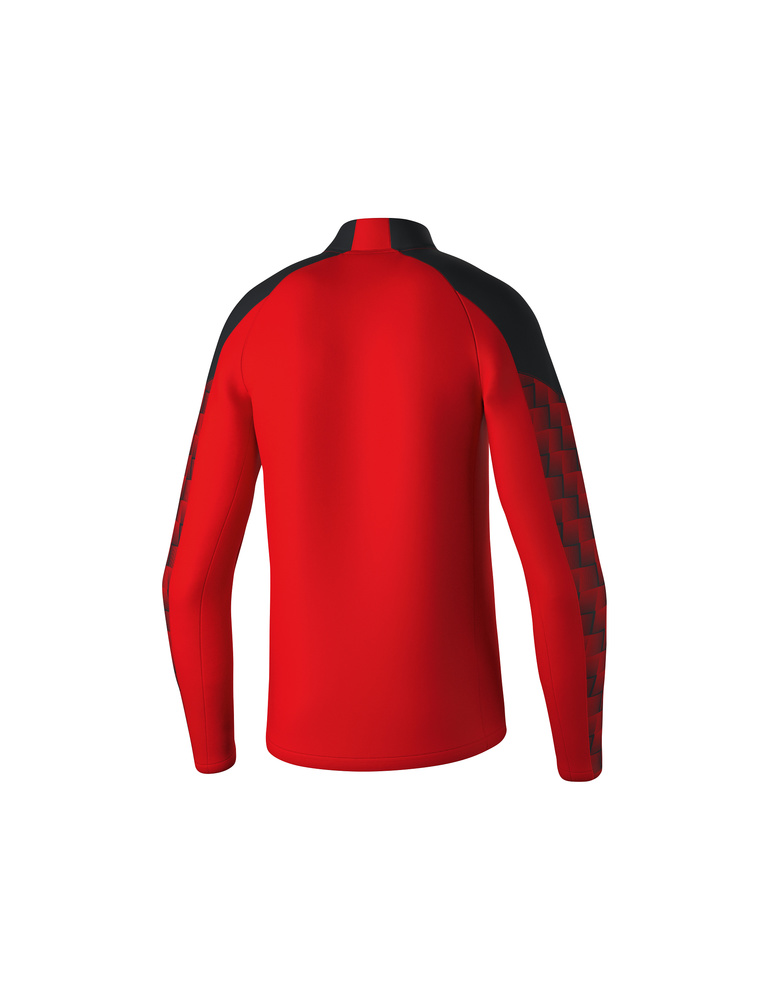 SUDADERA ERIMA EVO STAR ENTRENAMIENTO TOP, ROJO-NEGRO-HOMBRE 