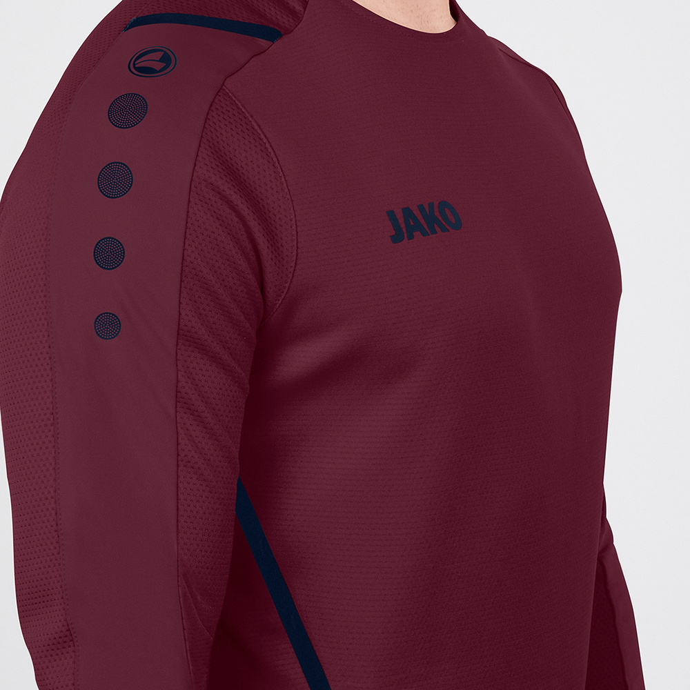 SWEATER JAKO CHALLENGE, MAROON-SEABLUE KIDS. 