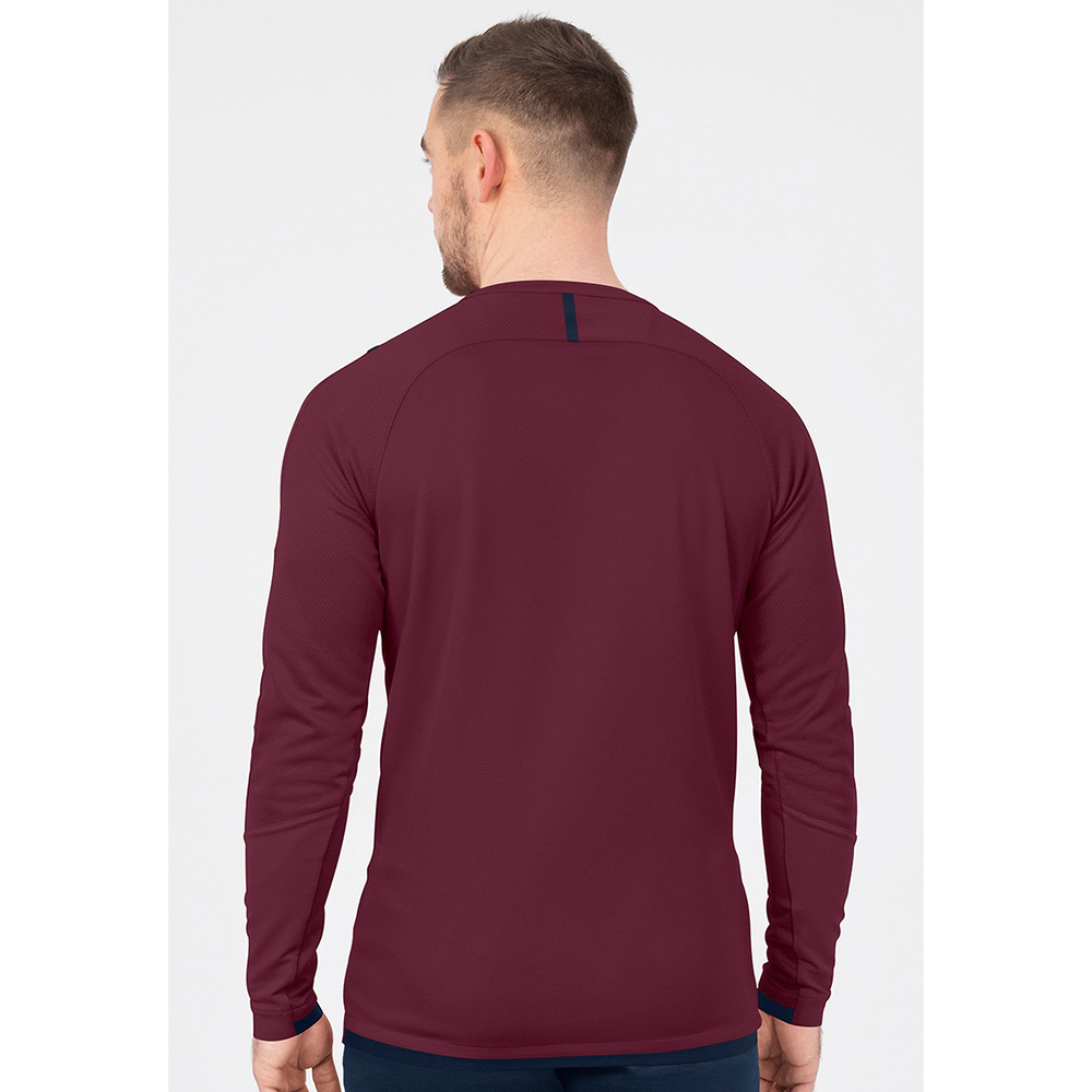 SWEATER JAKO CHALLENGE, MAROON-SEABLUE MEN. 