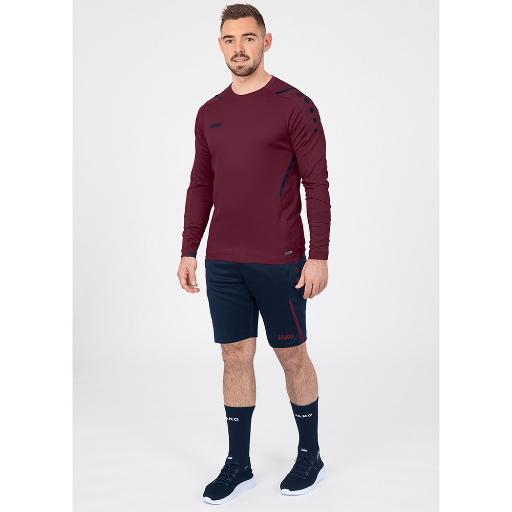 SWEATER JAKO CHALLENGE, MAROON-SEABLUE MEN. 