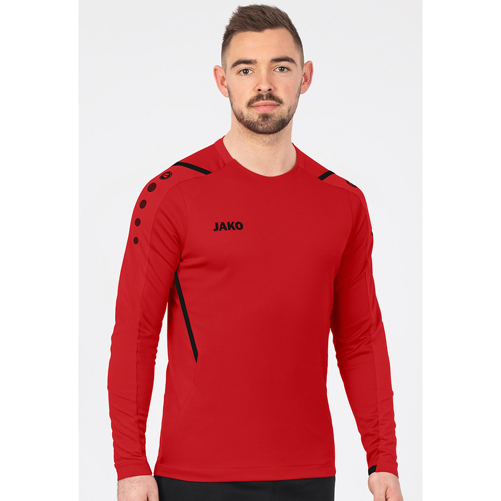 SWEATER JAKO CHALLENGE, RED-BLACK MEN. 